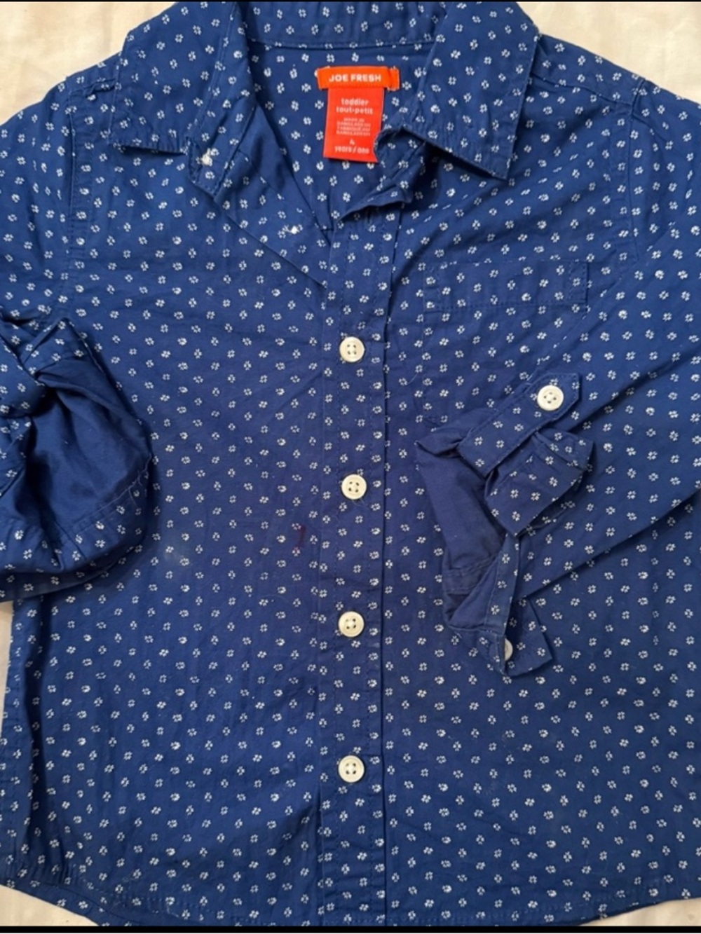 Kids  Joe Fresh and Blue Patterned button up